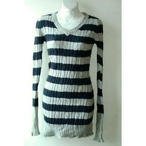 Freedom 2Be Striped Sweater Dress